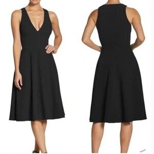 New Dress the Population Catalina Fit & Flare Cocktail Dress in Black size XS